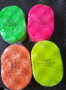 Exfoliating soap sponge